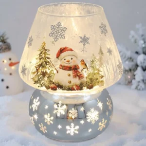 Frosty Xmas LED Snowman Lamp – Festive Christmas Light Decoration