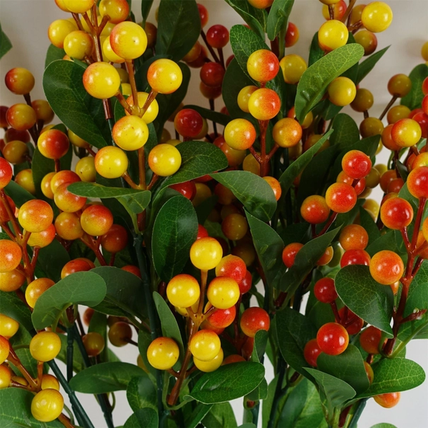 70cm Artificial Orange Berry Spray - Premium Quality Faux Foliage - Image 5