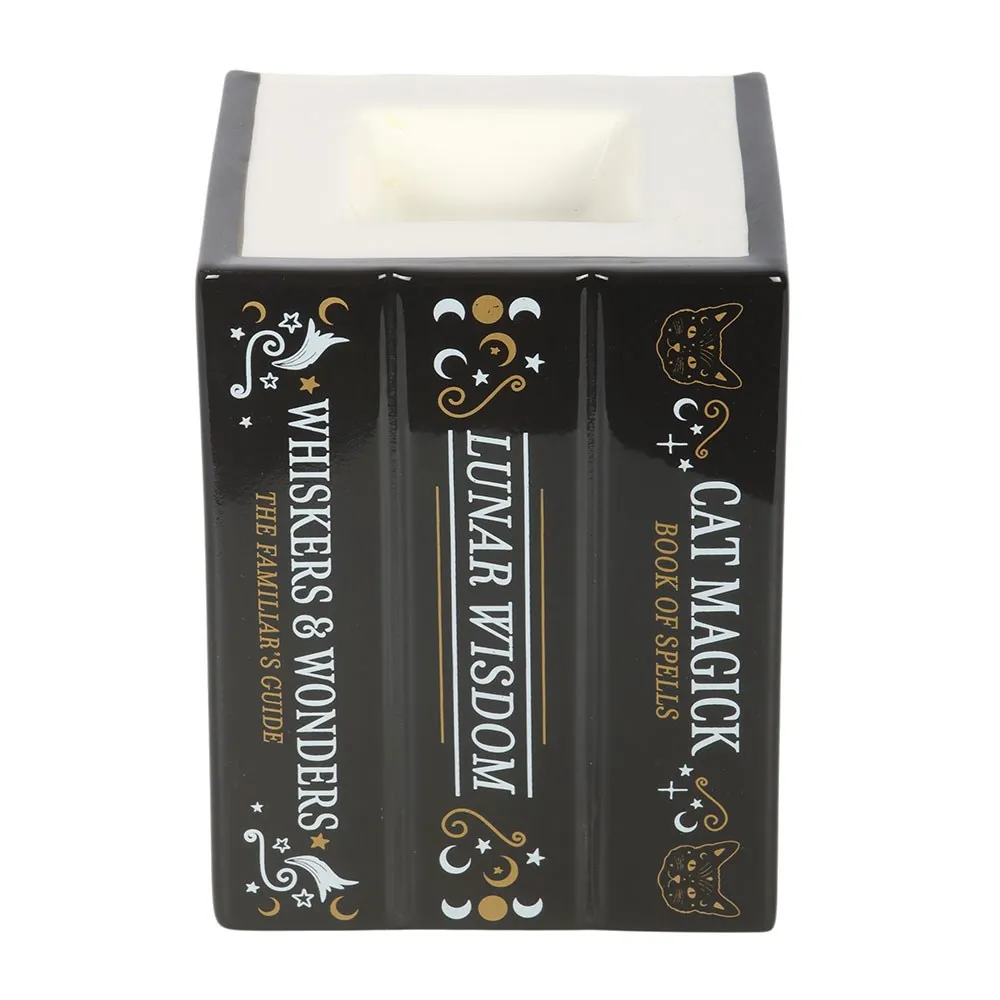 Black Cat Book of Spells Oil Burner and Wax Warmer - Image 3