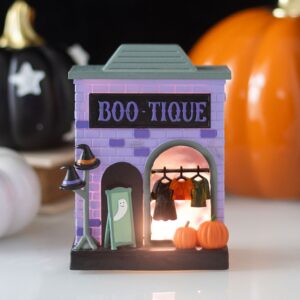 Boo-tique LED light up resin Halloween decoration for spooky village display