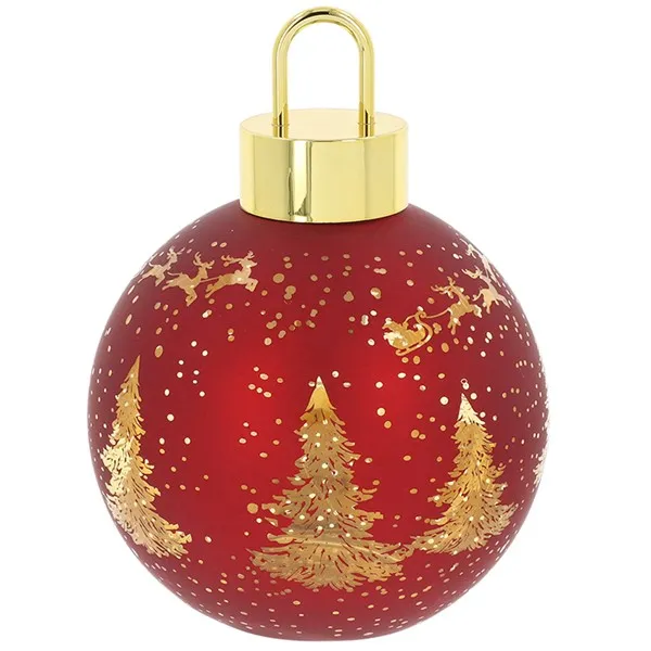 Bright Christmas LED Bauble Red – Light Up Festive Decoration - Image 3