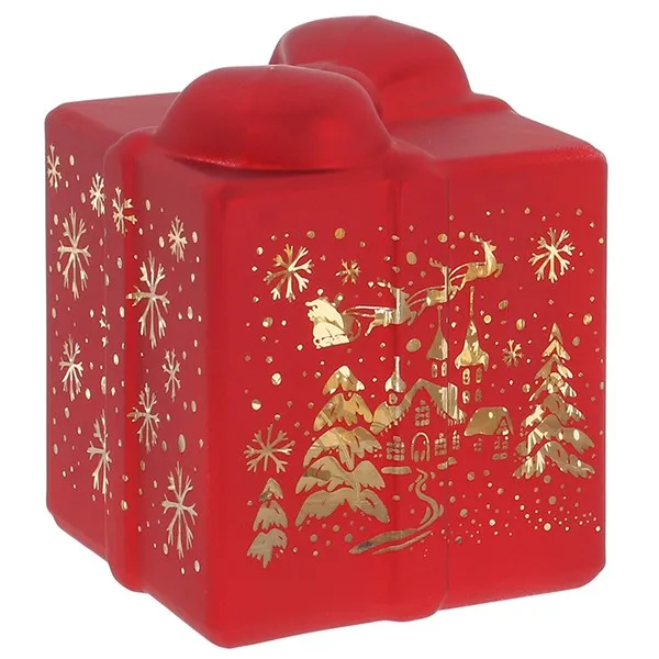 Bright Christmas LED Present Red Ornament – Festive Decoration - Image 3