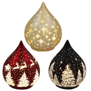 Large Bright Christmas LED teardrop light up festive decoration